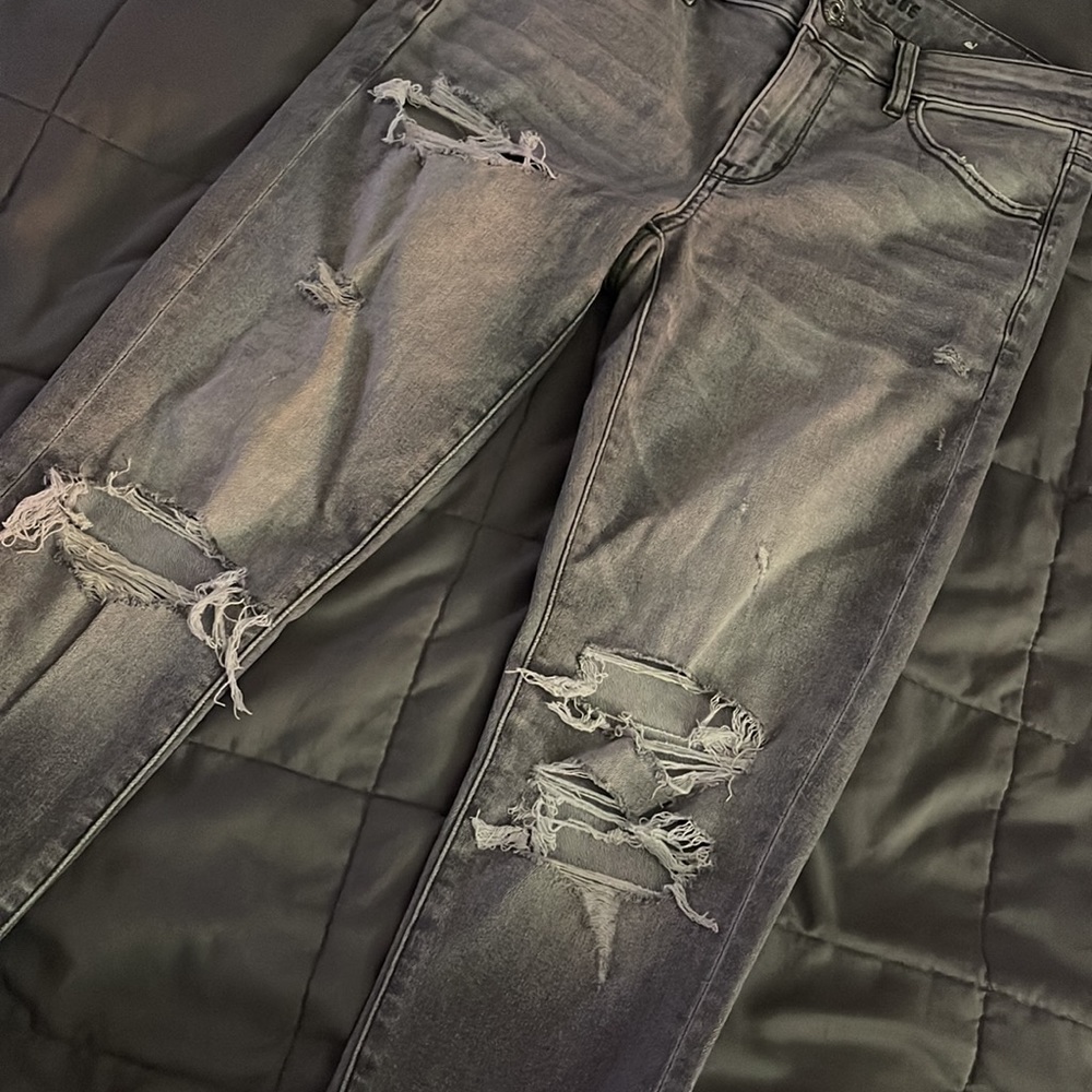 Grey Ripped Jeans - Picture 2 of 2